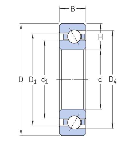 KDN.K12020AR0 Thin Section Bearing drawing KDN.K12020AR0 Thin Section Bearing drawing